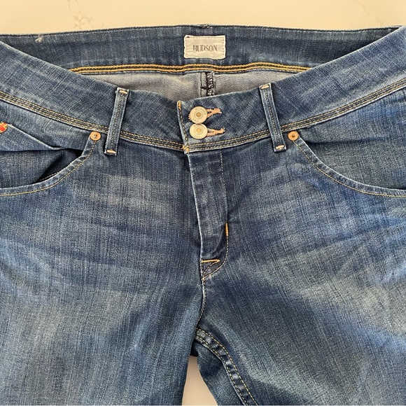 Hudson USA Collin Flap skinny blue jean denim size 30 color Dean like new - Picture 4 of 15